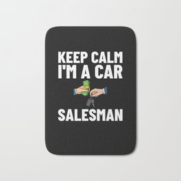 Used Car Salesman Auto Seller Dealership Bath Mat