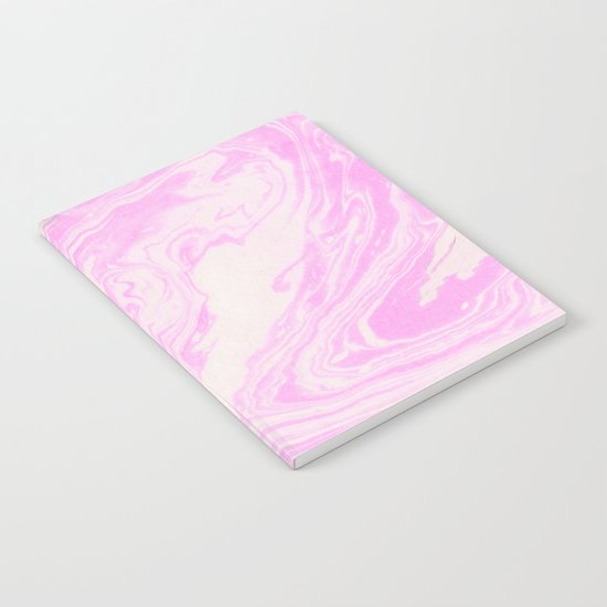Akiko - spilled ink art print monoprint handmade japanese paper marble paper texture pattern map Notebook