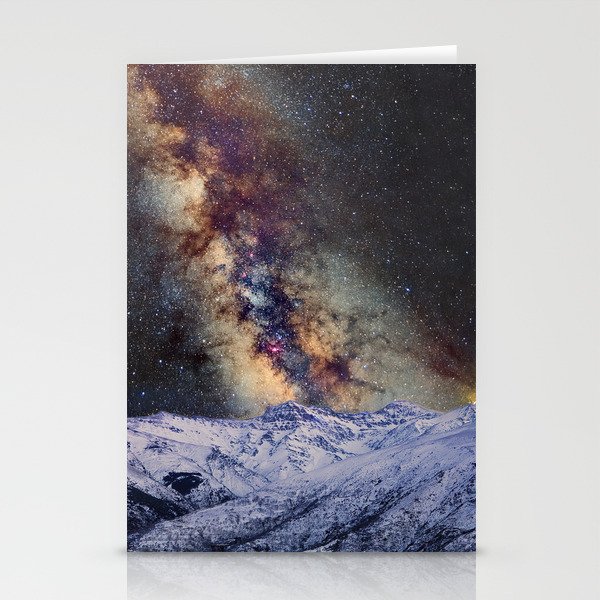 Sagitario, Scorpio and the star Antares over the hight mountains Stationery Cards