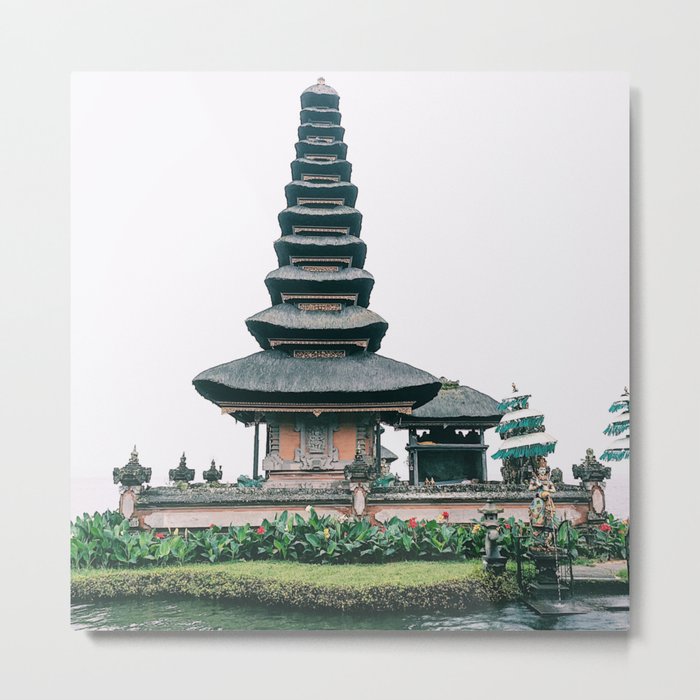 Bali Ulun Danu Temple Metal Print