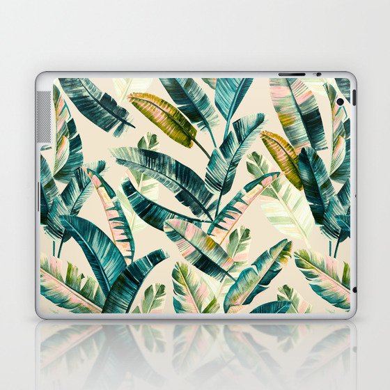 Leaf the jungle watercolor II Laptop & iPad Skin
