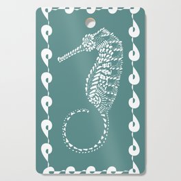 Seahorse Ocean Green Cutting Board