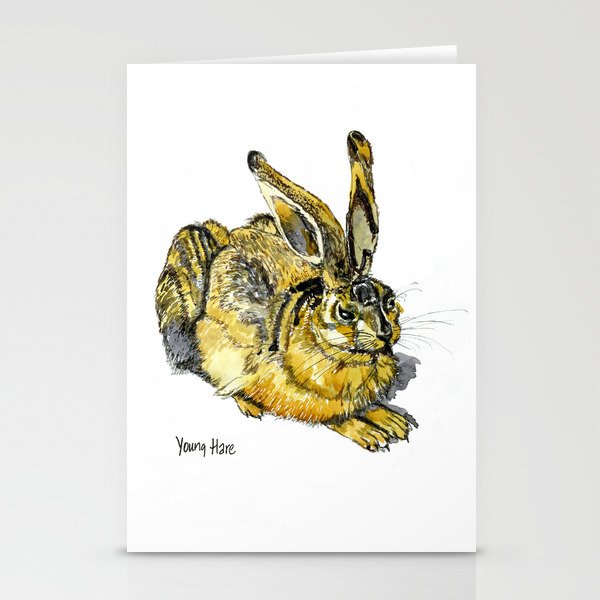 Young Hare inspired by Dürer Stationery Cards