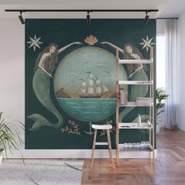 Sirens of the Sea by Donna Atkins Wall Mural