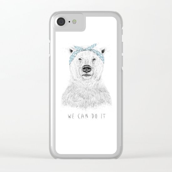 We can do it Clear iPhone Case