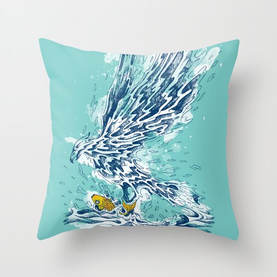 golden catch Throw Pillow