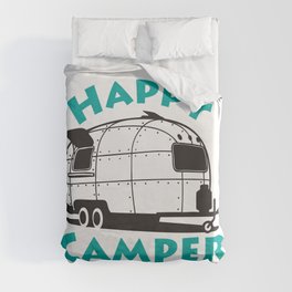 Happy Camper Airstream Duvet Cover