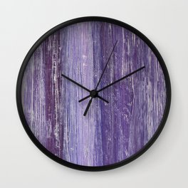 Purple Woodland Wall Clock