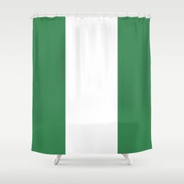 Nigeria flag emblem Shower Curtain