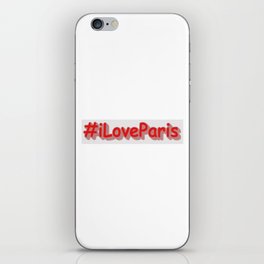 "#iLoveParis" Cute Design. Buy Now iPhone Skin