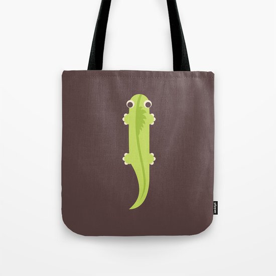 Letter I // Animal Alphabet // Iguana Monogram Tote Bag