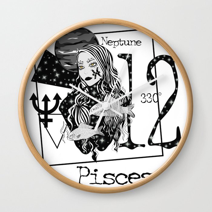 Pisces- Zodiac Sign Wall Clock