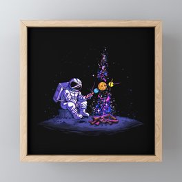 Moon Camping Framed Mini Art Print