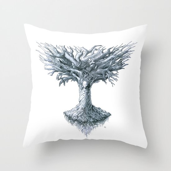 The Tree of Many Things Throw Pillow