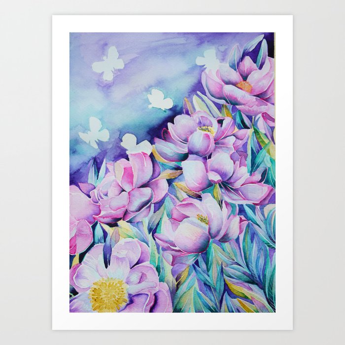 Violet Bloom Art Print
