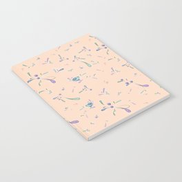 Floral salmon pattern Notebook