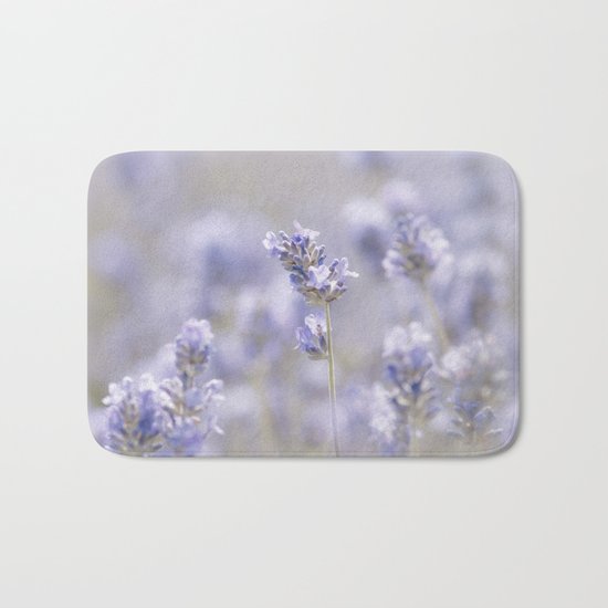 Lavenderfield - Lavender Summer Flower Flowers Floral on #Society6 Bath Mat