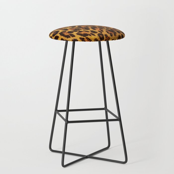 Glitter Leopard Print Bar Stool by oldurbanfarmhouse Society6