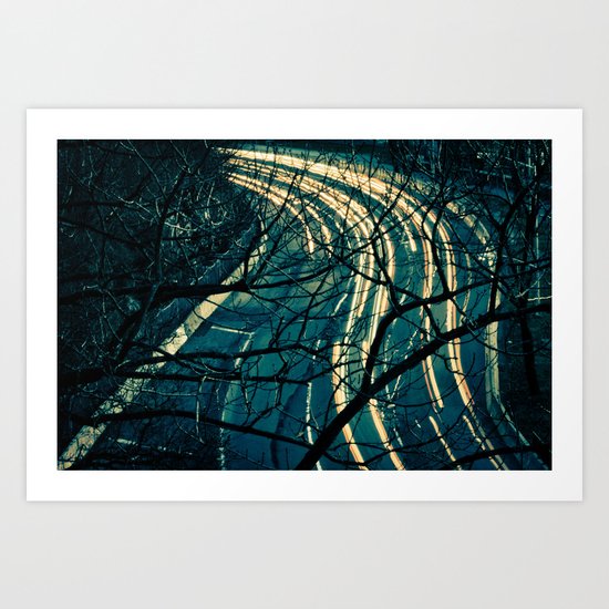 Light Trail Art Print