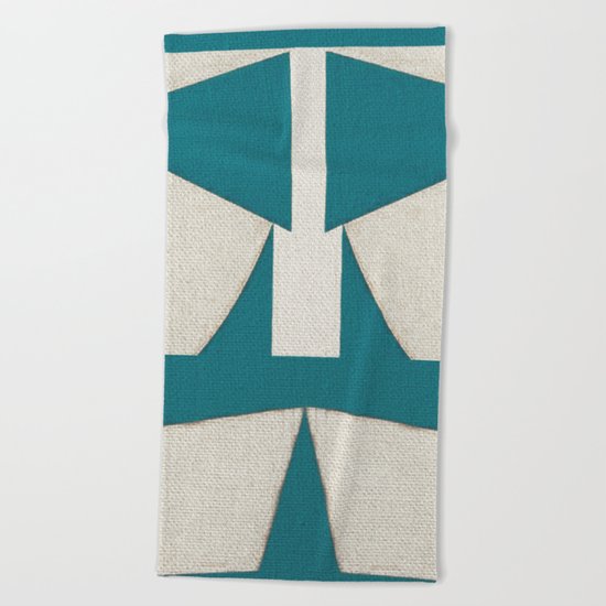 Lucha Libre Mask 5 Beach Towel
