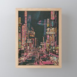Tokyo Cyberpunk Framed Mini Art Print