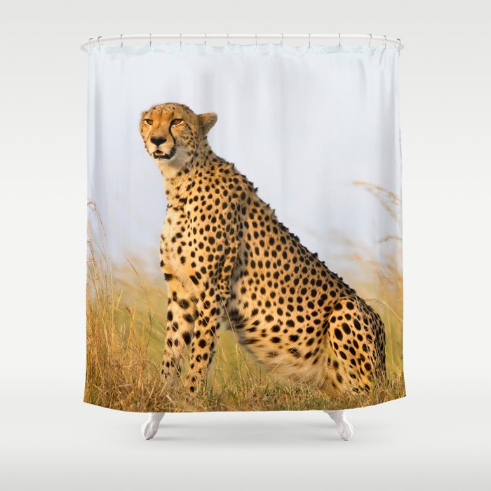 Cheetah Shower Curtain By Angelikastern