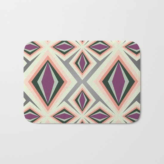 Contemporary Geometric Design Bath Mat