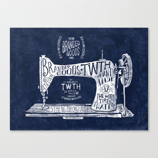 TWTH sewing machine Canvas Print