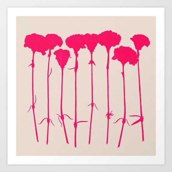 carnations 2 Art Print