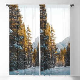 Canmore Mountainscape III | Alberta, Canada | Landscape Photography Blackout Curtain