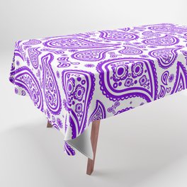 Paisley (Violet & White Pattern) Tablecloth