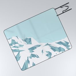 Ice Mountain Picnic Blanket