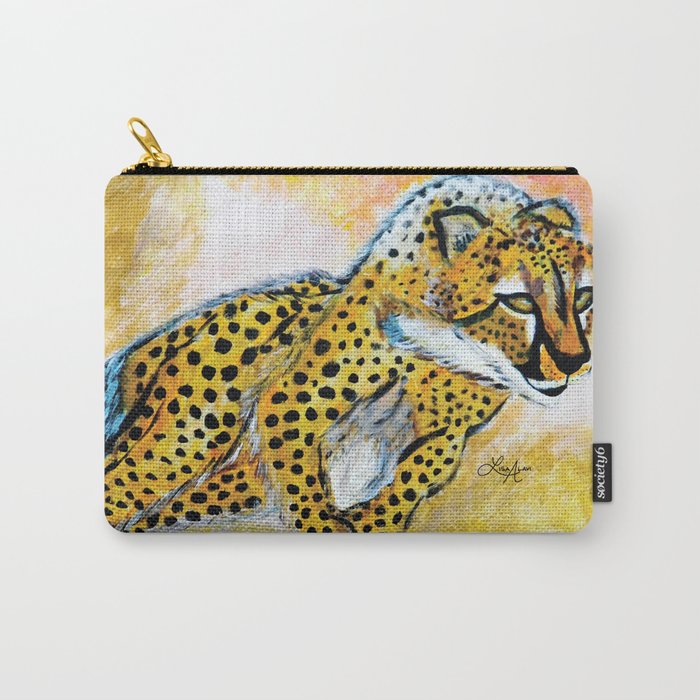 Lisa Alavi | Catch Me If You Can (Cheetah) Carry-All Pouch