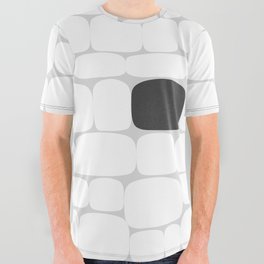 Abstraction_ROCK_STONE_BLACK_WHITE_BALANCE_PATTERN_POP_ART_05230A All Over Graphic Tee