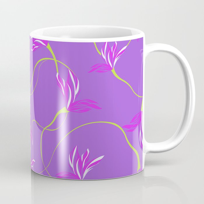 Very Peri Floral Print Coffee Mug