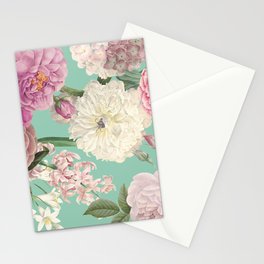 Beautiful Chic Vintage Flowers Stationery Card