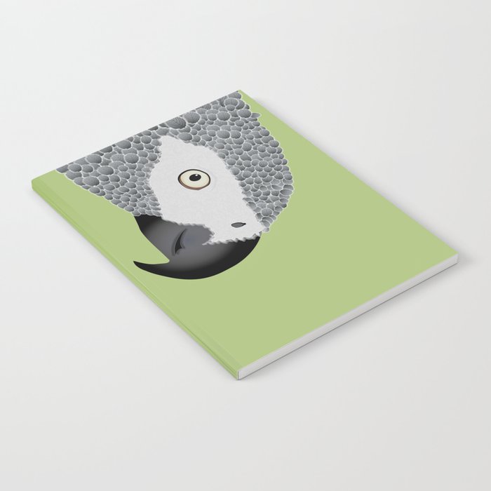 African Grey Parrot [ON SPRING GREEN] Notebook
