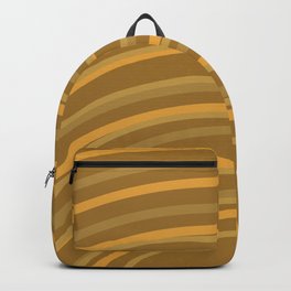 Golden Imperfect Rainbow Arch Lines Backpack