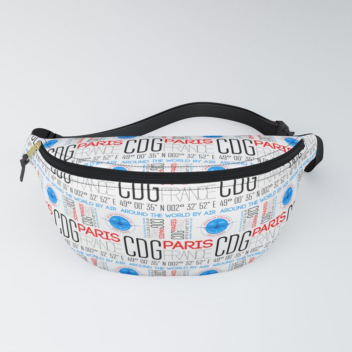 CDG Paris France Travel Fanny Pack by digital2real Society6