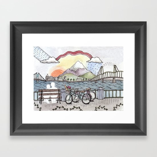 You and Me Framed Art Print
