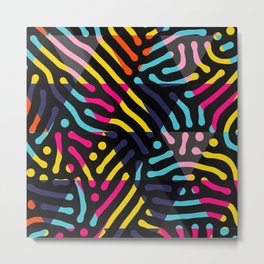 Abstract Ethnic Colorful Wavy Pattern Metal Print | Forestpattern, Abstractstripes, Kidspattern, Junglepattern, Decorativepattern, Abstracts, Handdrawnpattern, Illustrationpattern, Abstract, Iloveabstract 