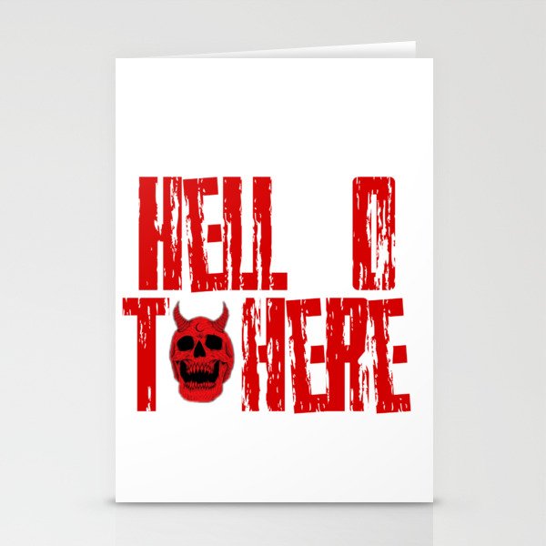 Hell o t here Stationery Cards