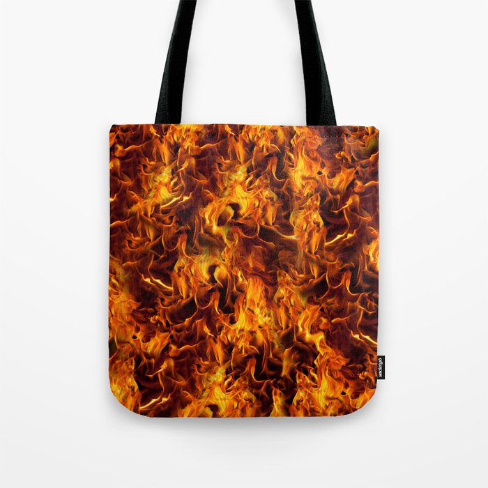 Fire and Flames Pattern Tote Bag by gx9designs | Society6