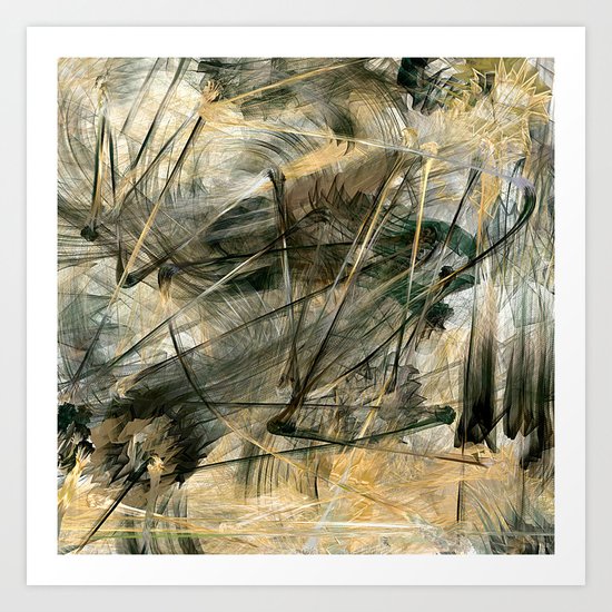 Silver and Gold Art Print