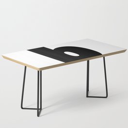 b (Black & White Letter) Coffee Table