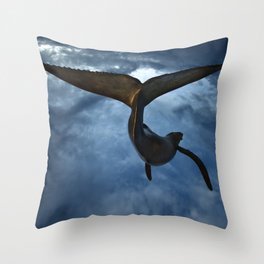 I Dream of Whales Throw Pillow