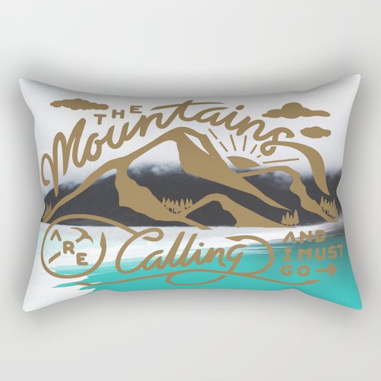 Mountains are calling Rectangular Pillow