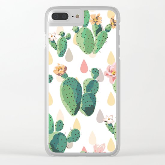Cactus Drops Clear iPhone Case