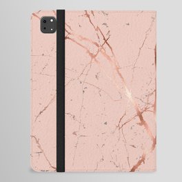 Rose Gold Glitter Marble Collection iPad Folio Case