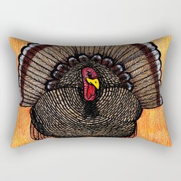 Tough Turkey Rectangular Pillow